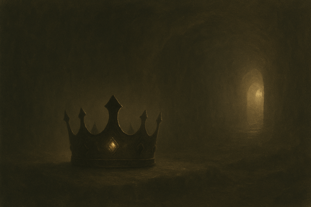 Sovereignty Evolving: the crown of the autonomous self, gestating in a subterranean chamber.